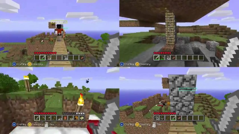 Best Split Screen Games - Minecraft