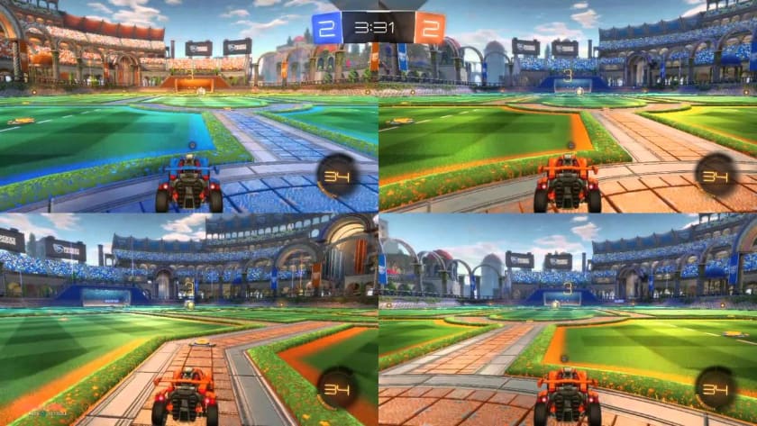 Best Split Screen Games - Rocket League