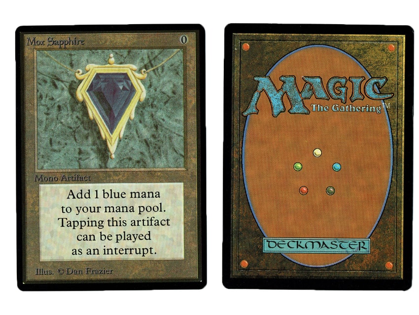 Rarest Magic The Gathering Cards - Mox Sapphire