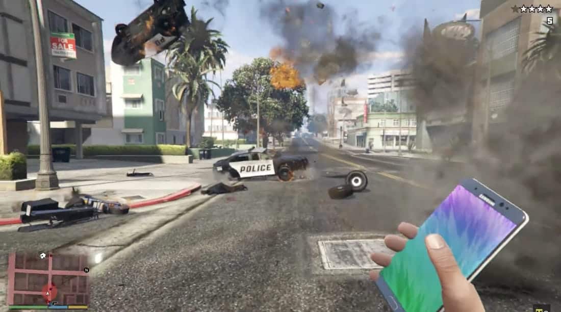 Best GTA 5 Mods - Samsung Galaxy Note Bomb